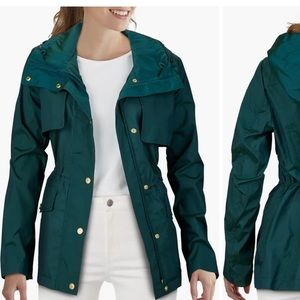 Cole Haan Raincoat Women Green Size L